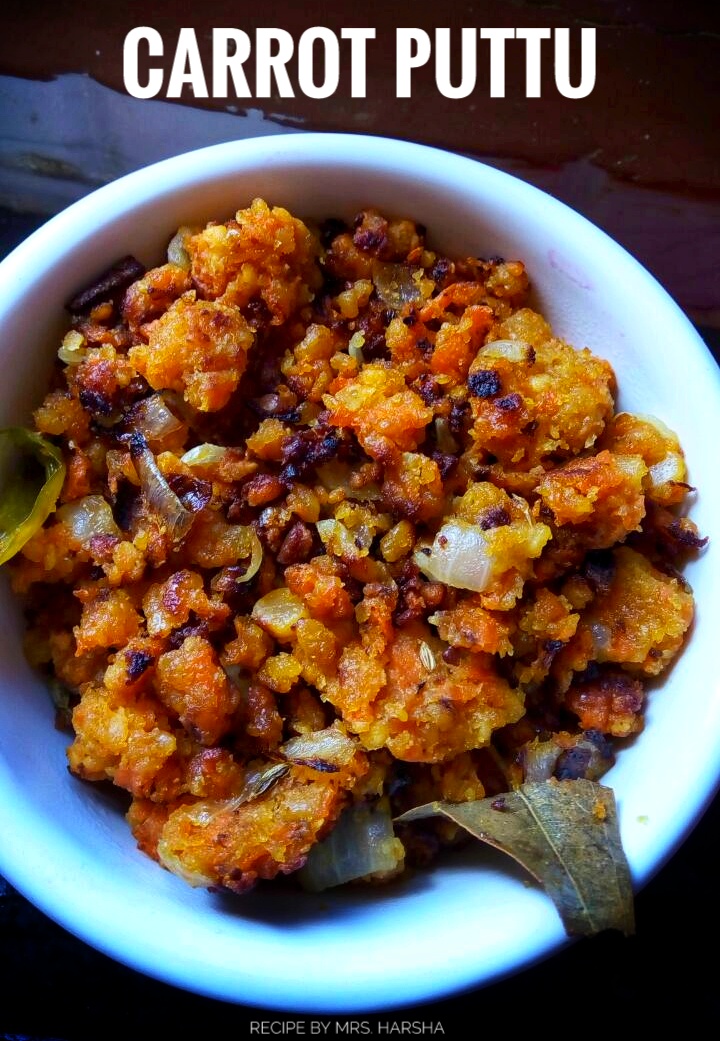 Carrot Puttu by Harsha